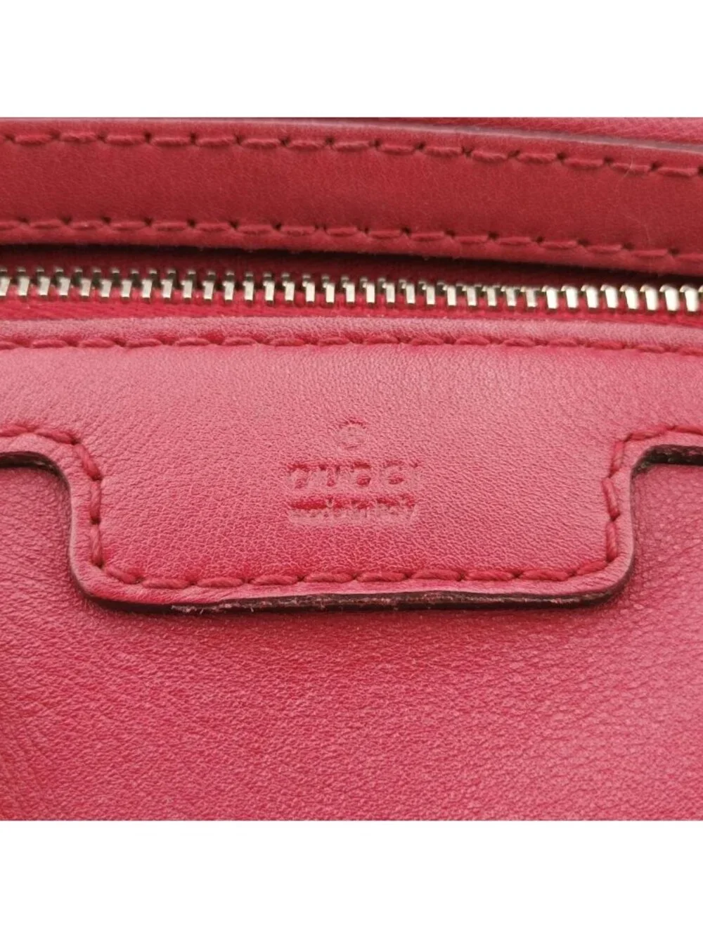 Gucci Guccissima Trim Web Joy Red Leather Shoulder